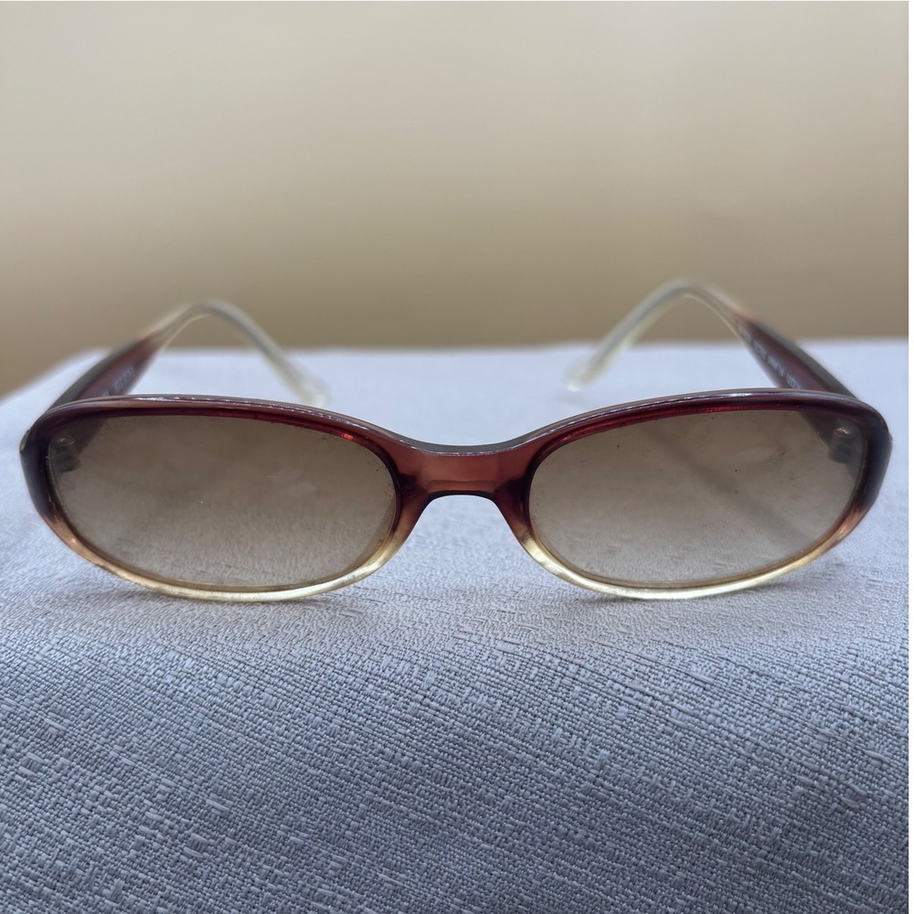 Guess Sunglasses Women 52mm Brown Ombre Retro GU 6031 Y2K Chic Excellent
